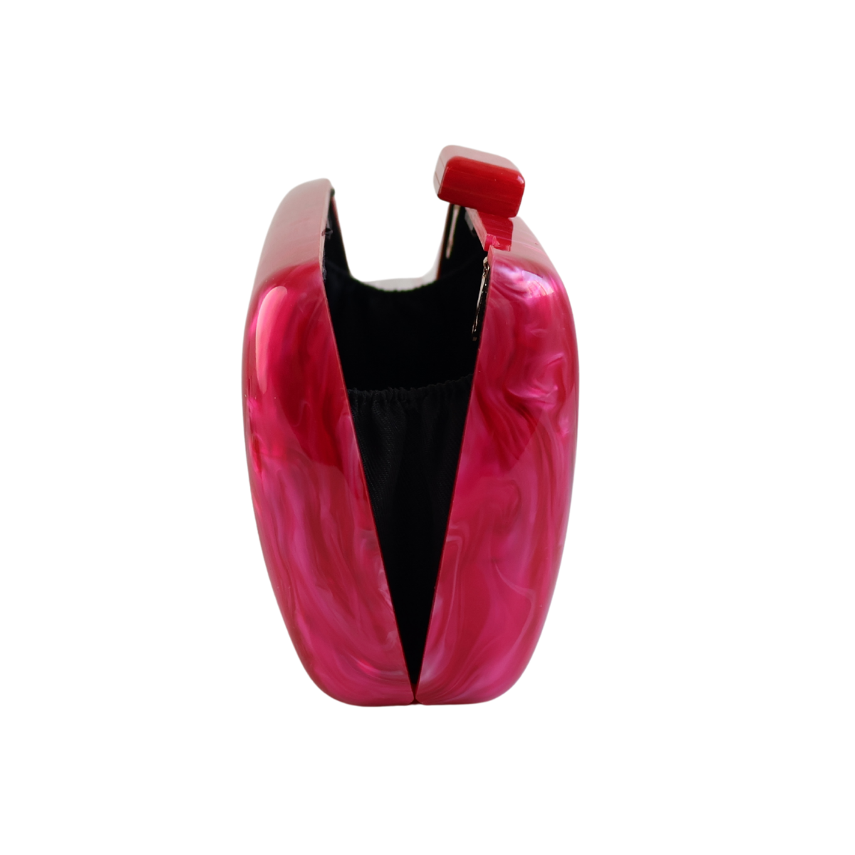Bolsa de Festa Clutch Acrílico Perolada Marsala