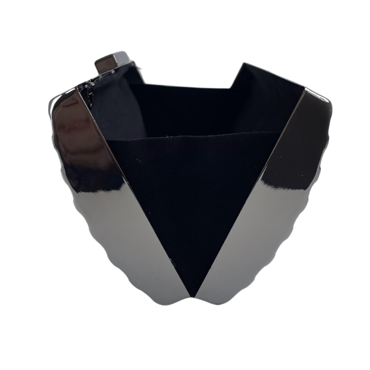 Bolsa de Festa Clutch Grafite Metalizada