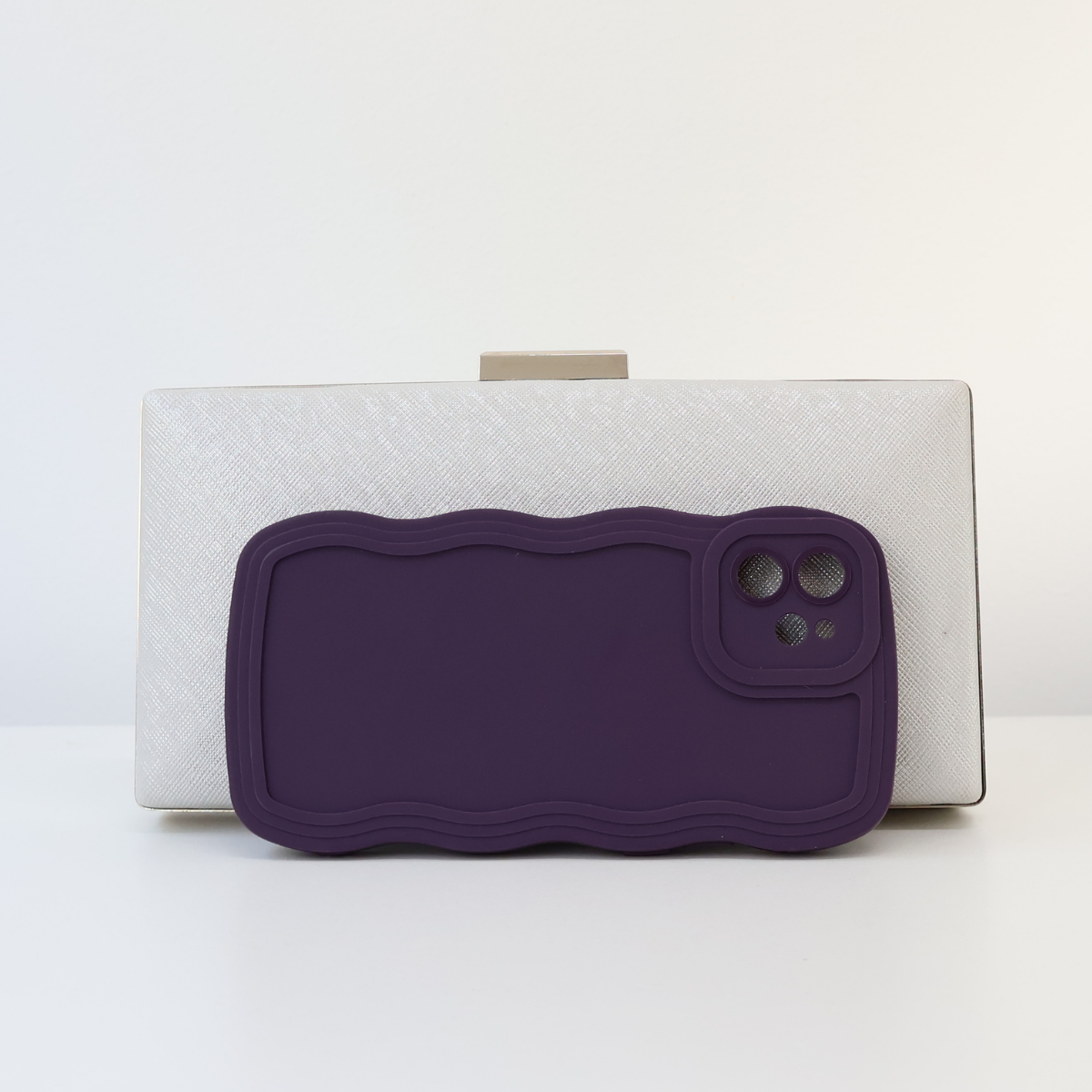 Bolsa de Festa Clutch Prata