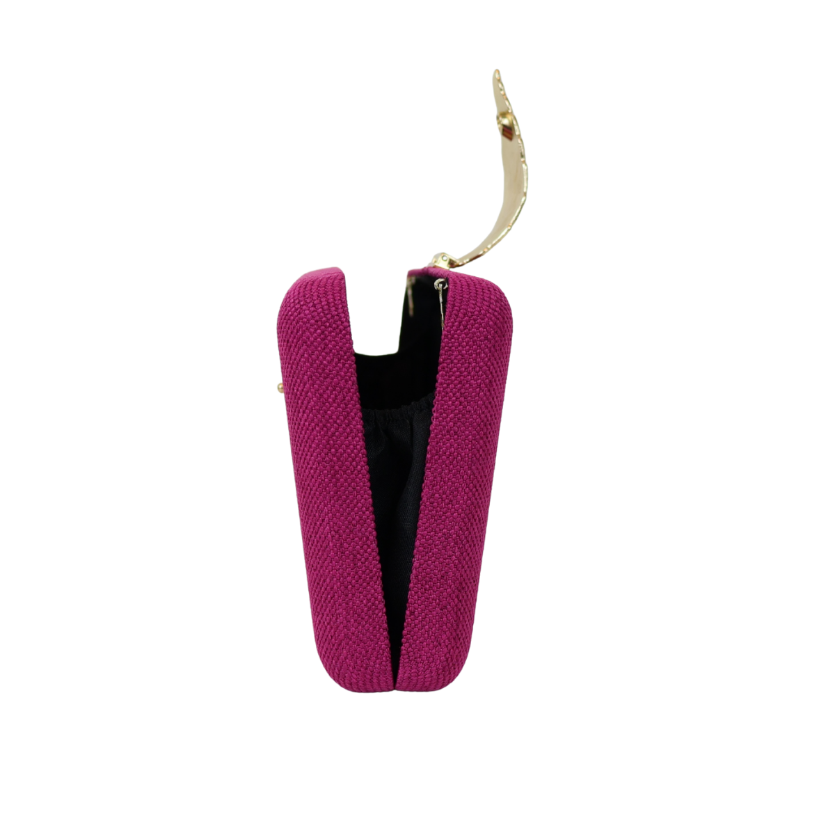 Bolsa Clutch Festa Fecho de Folha Fúcsia