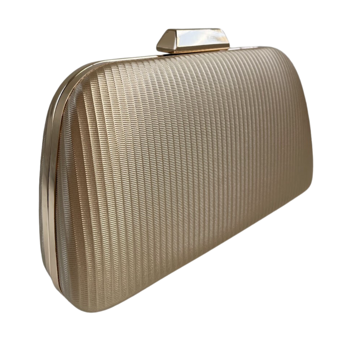 Bolsa de Festa Clutch Trapezoidal Dourada - ReUse