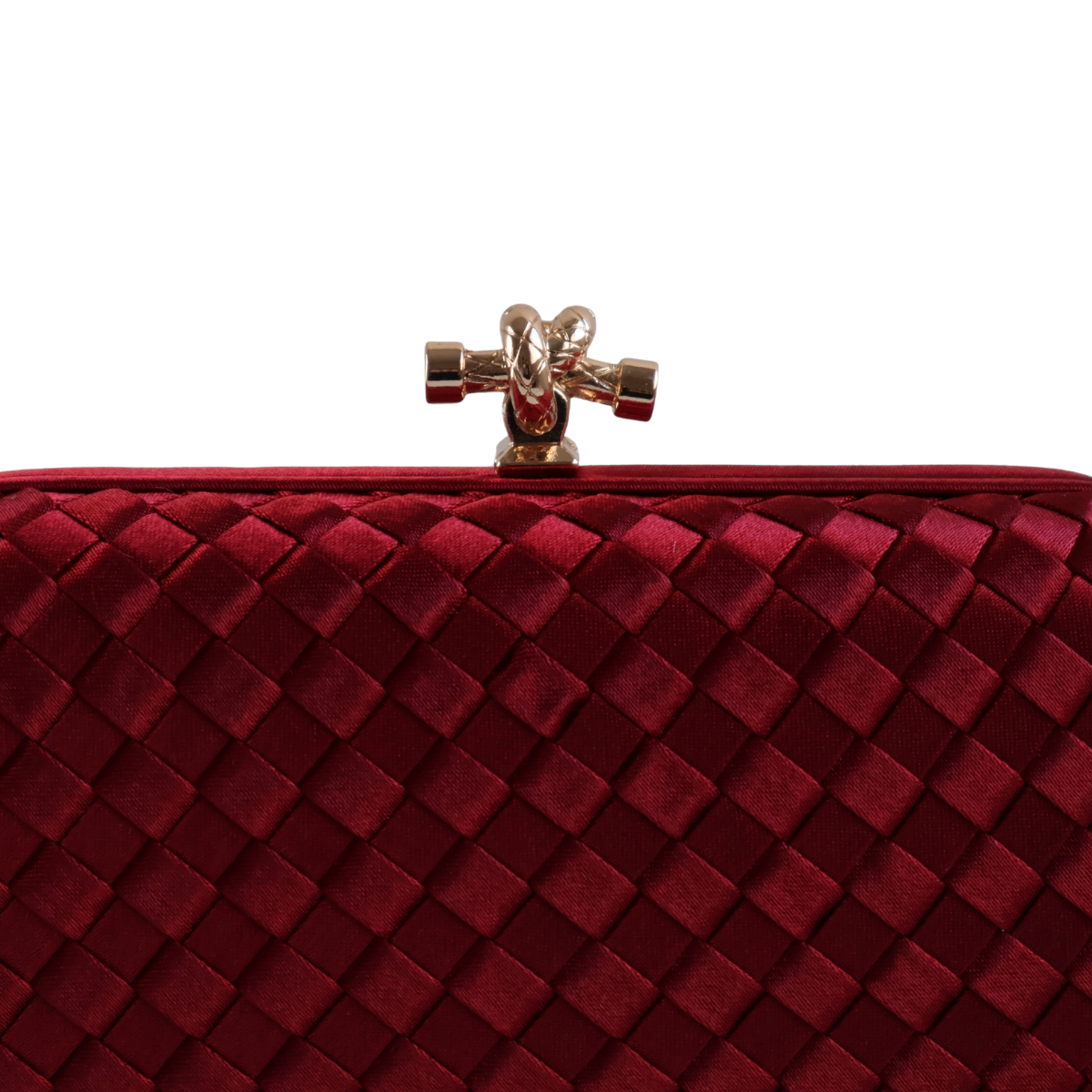 Clutch Tressê Cetim Inspired Pequena Marsala