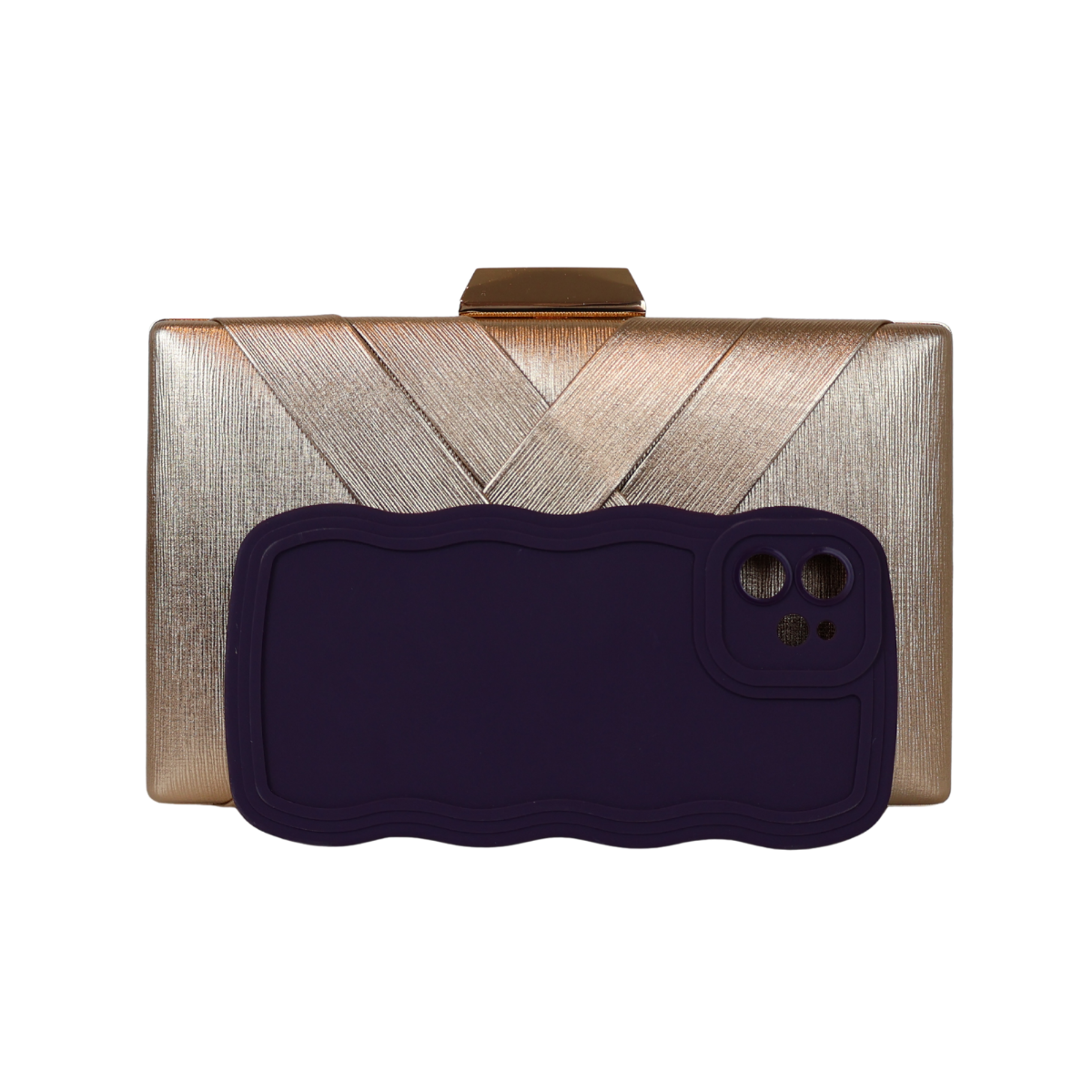 Bolsa Clutch Festa Dourada