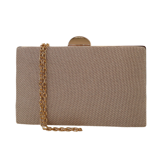 Bolsa de Festa Clutch Bege
