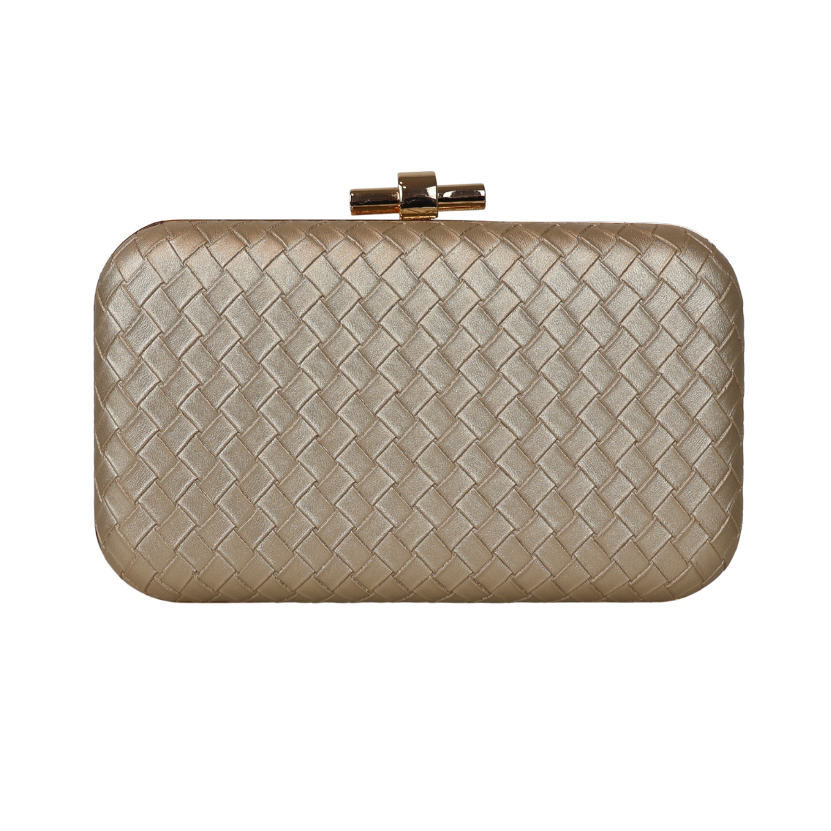 Bolsa Clutch Festa Tramas Dourada