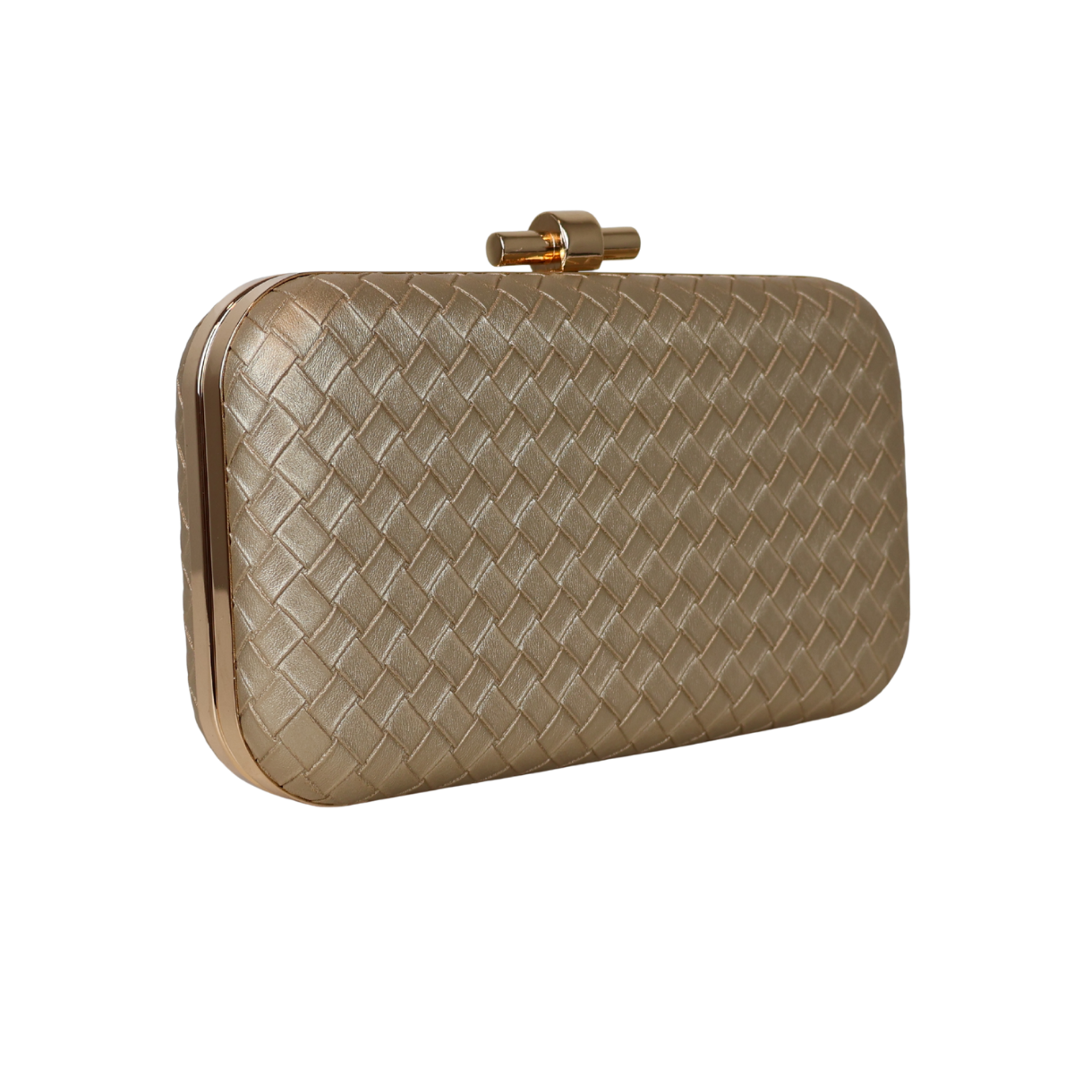 Bolsa Clutch Festa Tramas Dourada