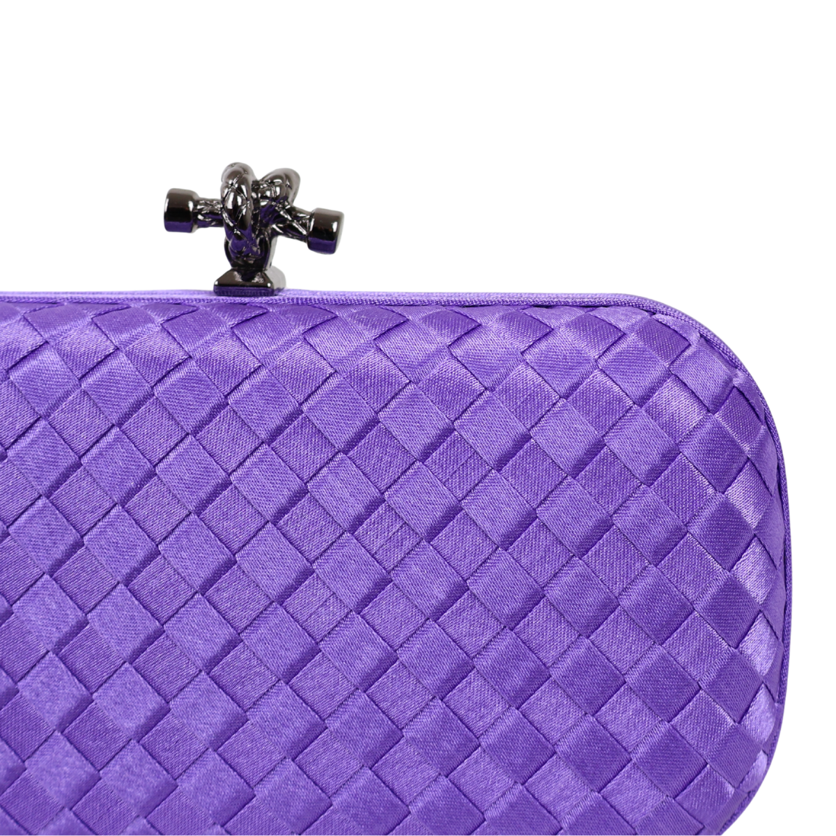 Clutch Tressê Cetim Inspired Pequena Violeta