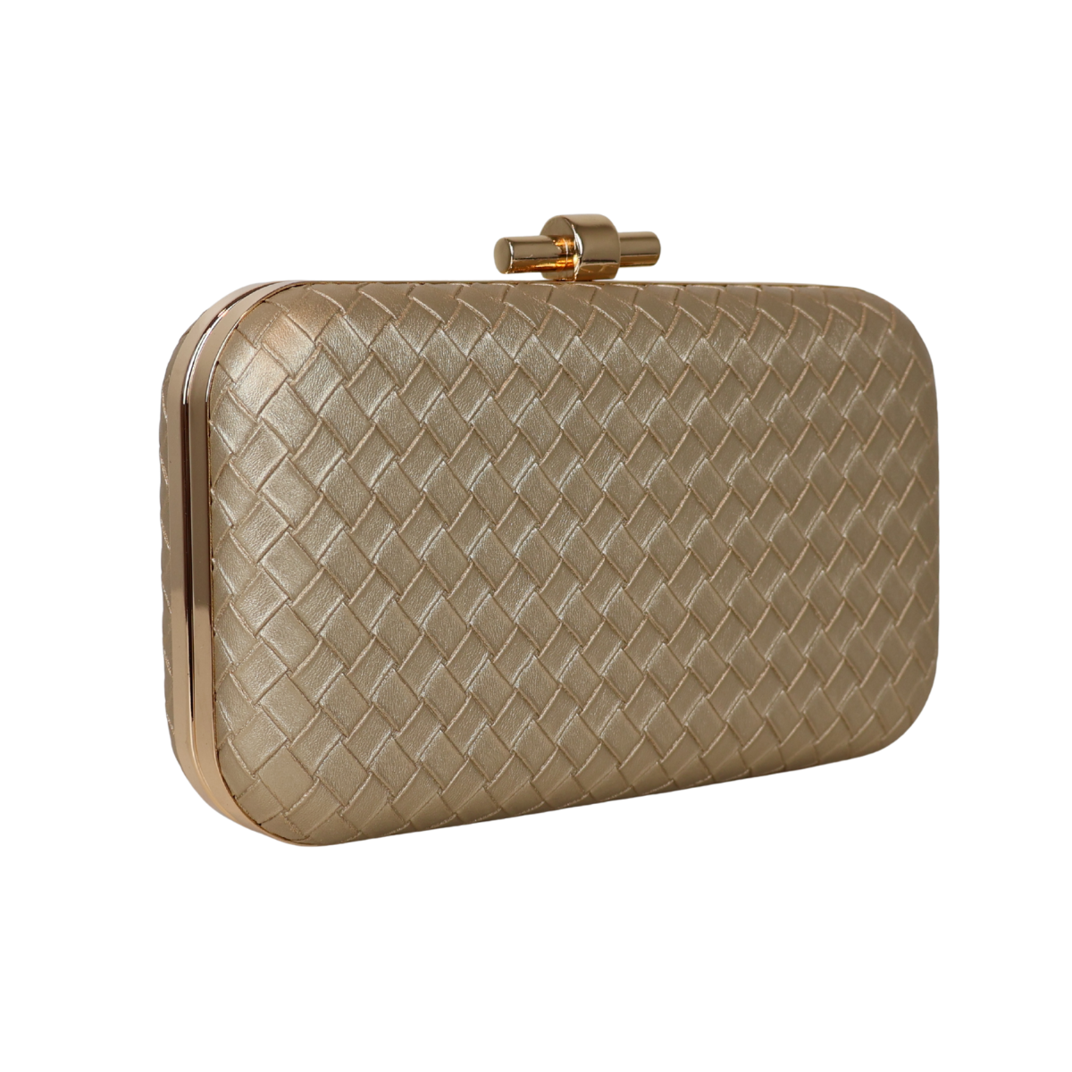 Bolsa Clutch Festa Tramas Dourada