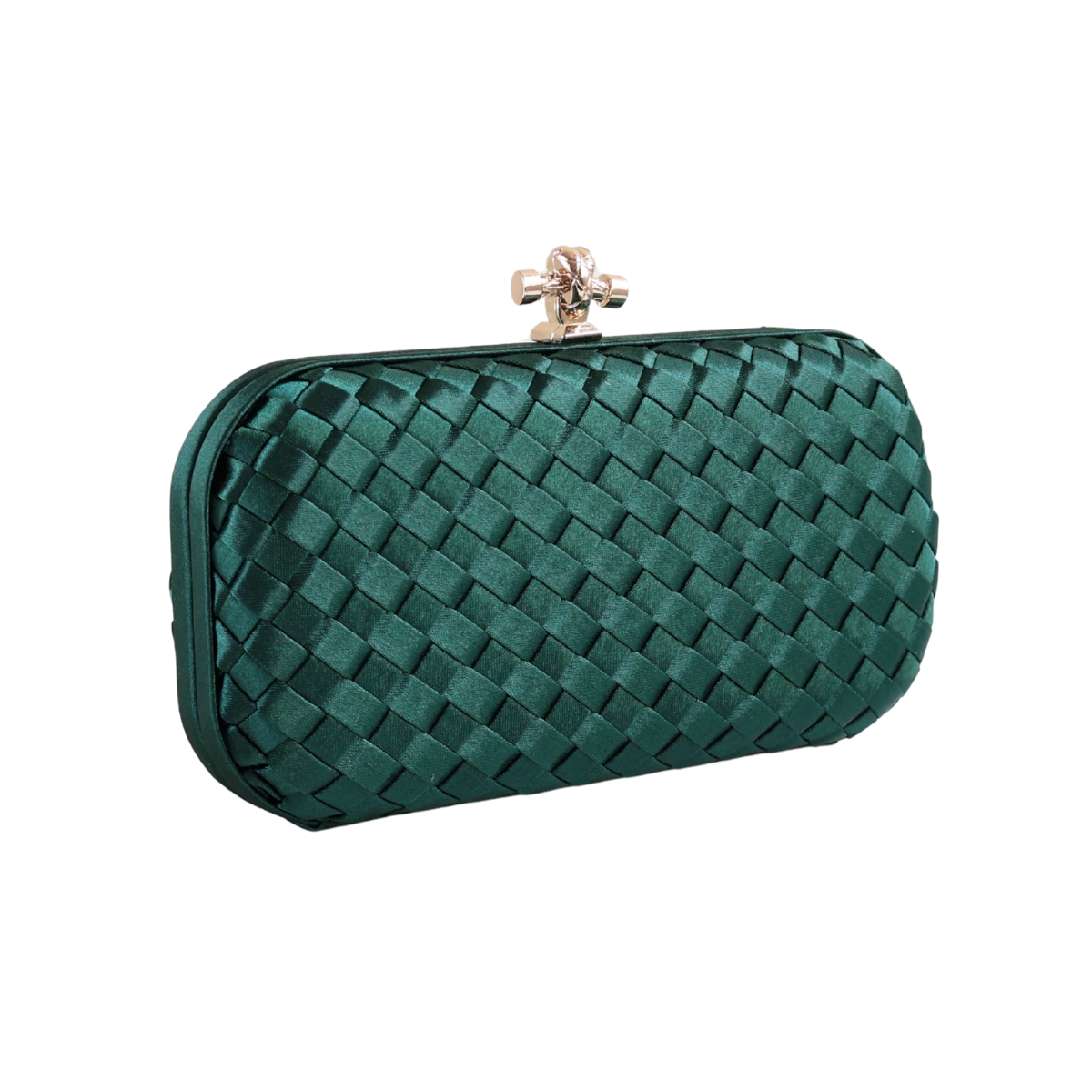 Clutch Tressê Cetim Inspired Pequena Verde
