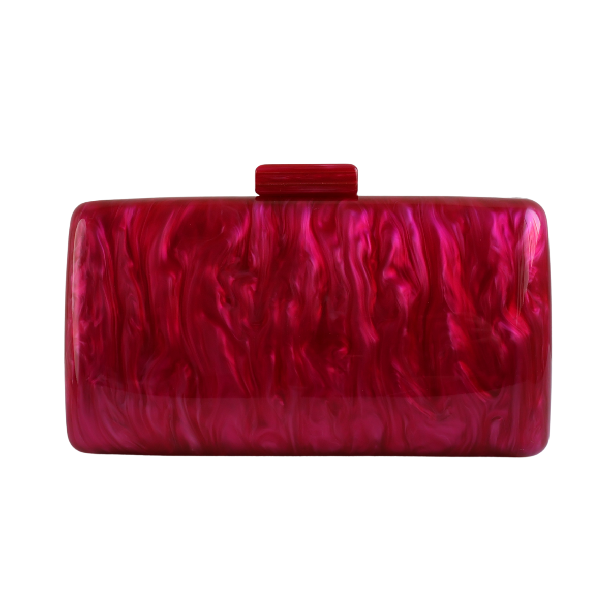 Bolsa de Festa Clutch Acrílico Perolada Marsala
