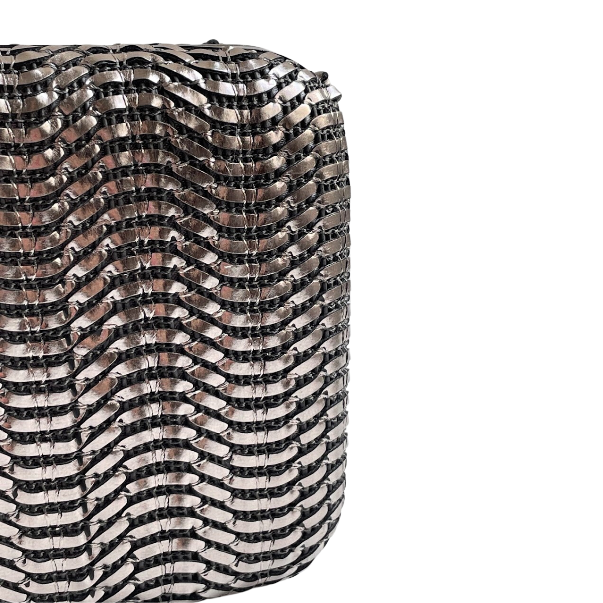 Bolsa de Festa Clutch Prata Velho - ReUse