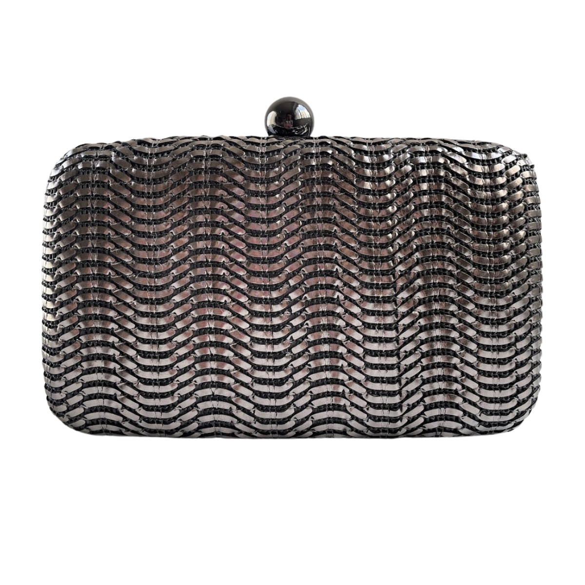 Bolsa de Festa Clutch Prata Velho - ReUse