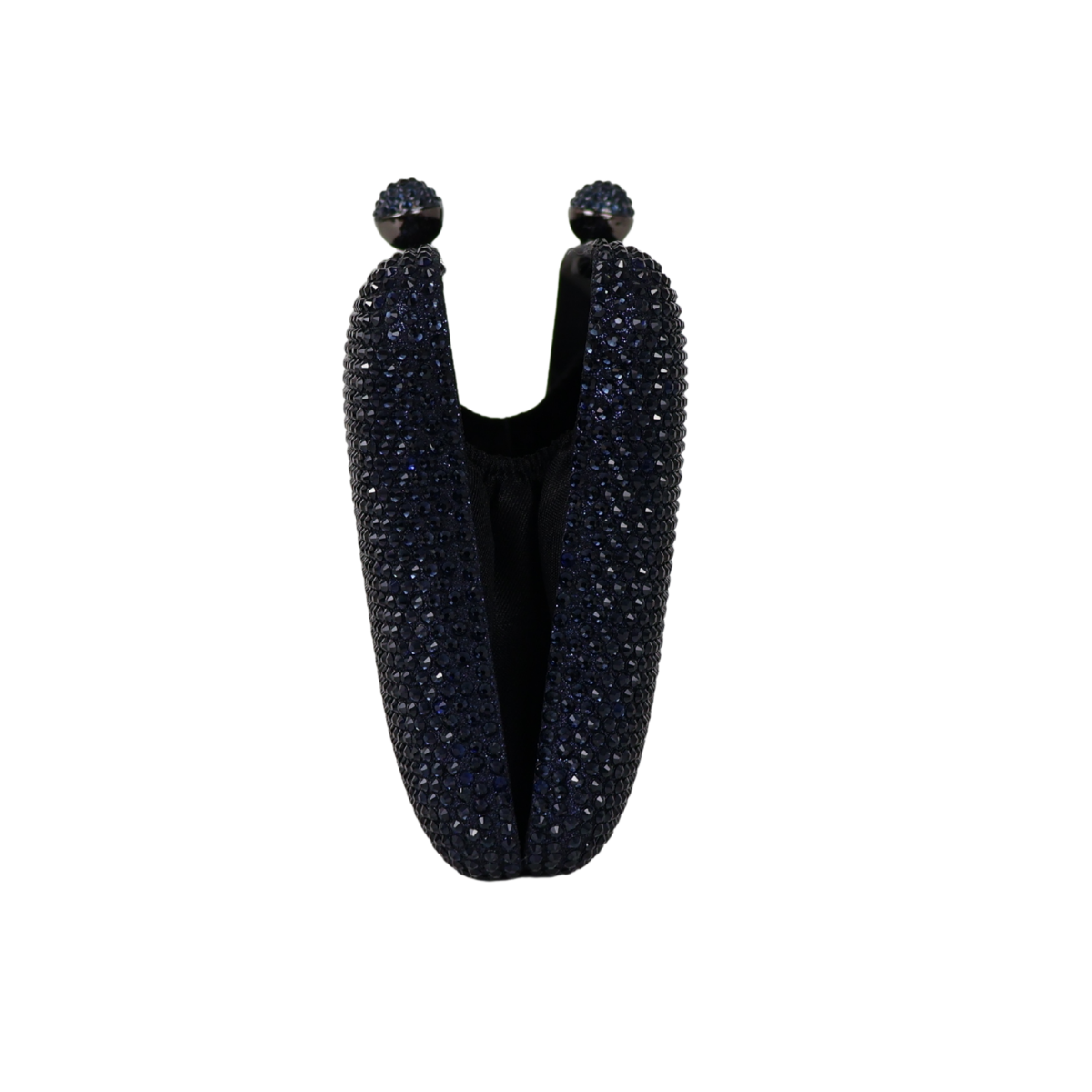 Bolsa Festa Clutch Pedraria Strass Azul Marinho