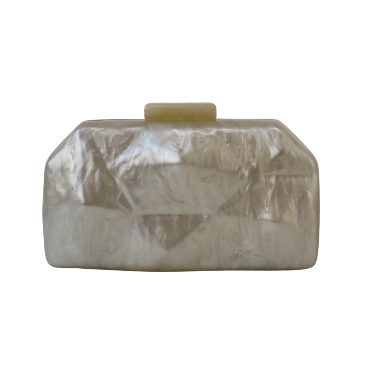 Bolsa Clutch Festa Acrílico Bege Claro
