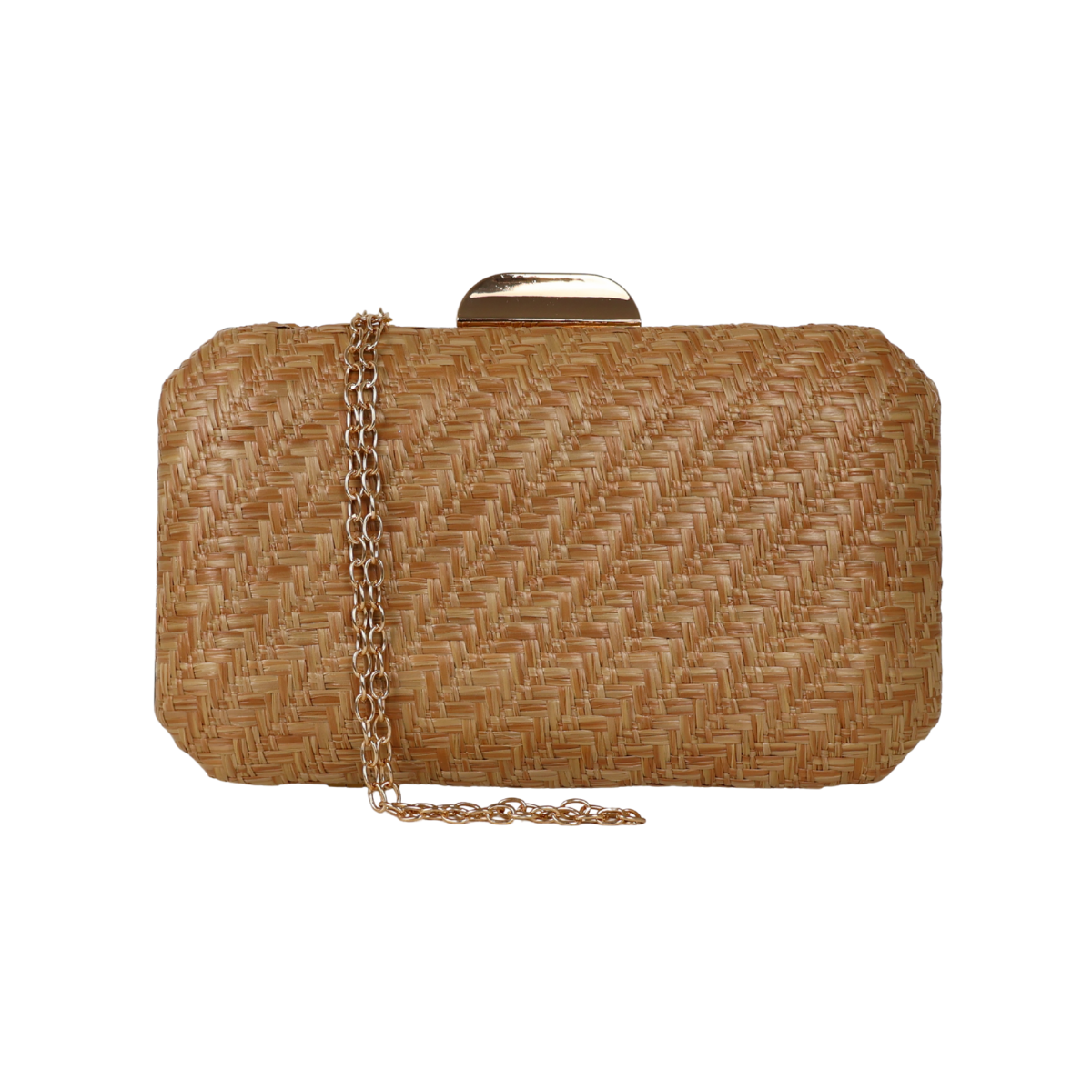 Bolsa Clutch Festa Palha Caramelo