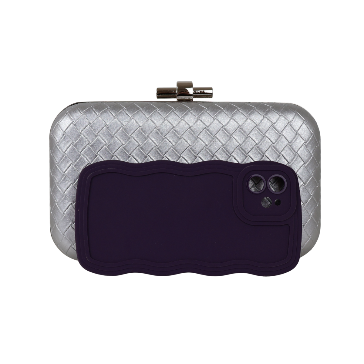 Bolsa Clutch Festa Tramas Prata