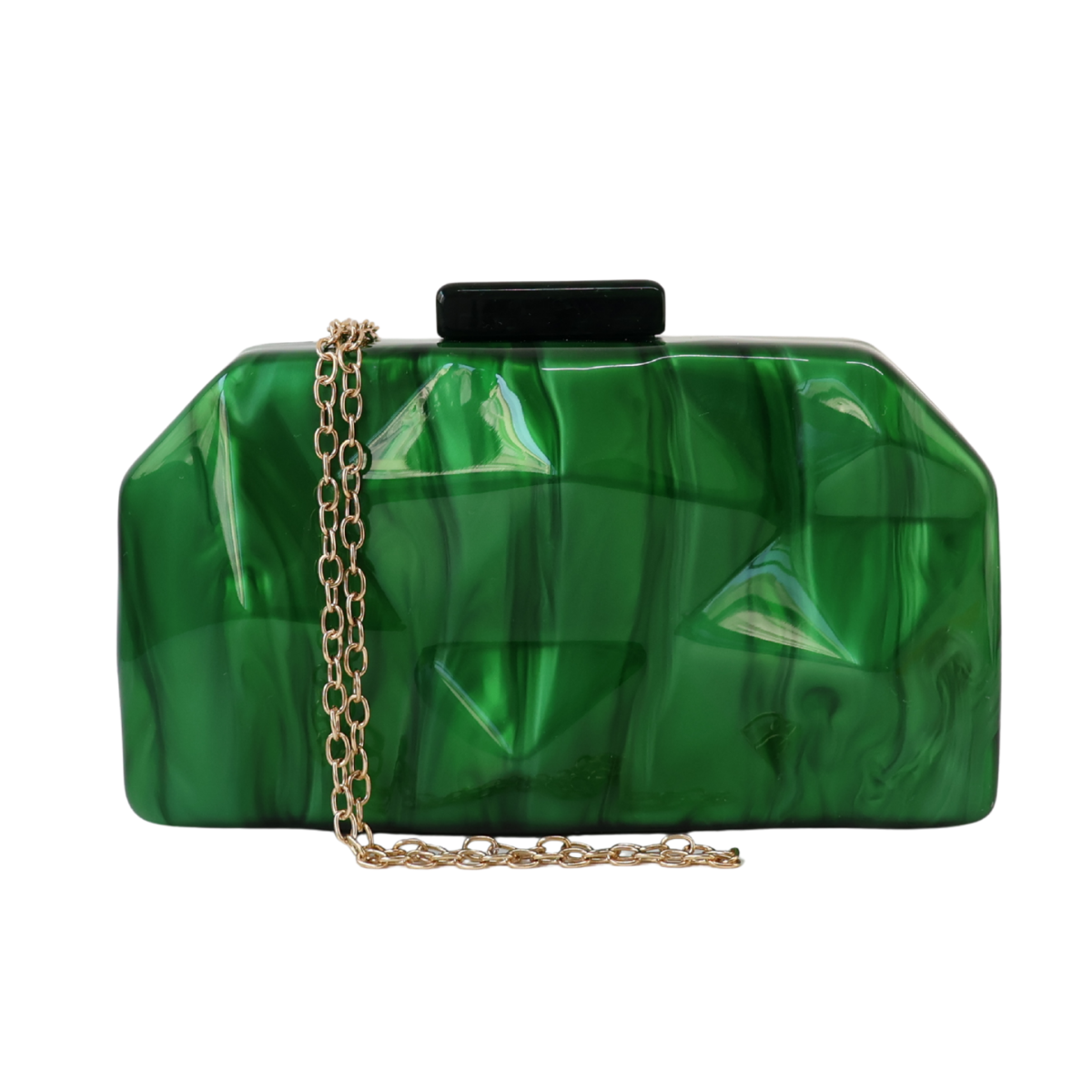 Bolsa Clutch Festa Acrílico Verde
