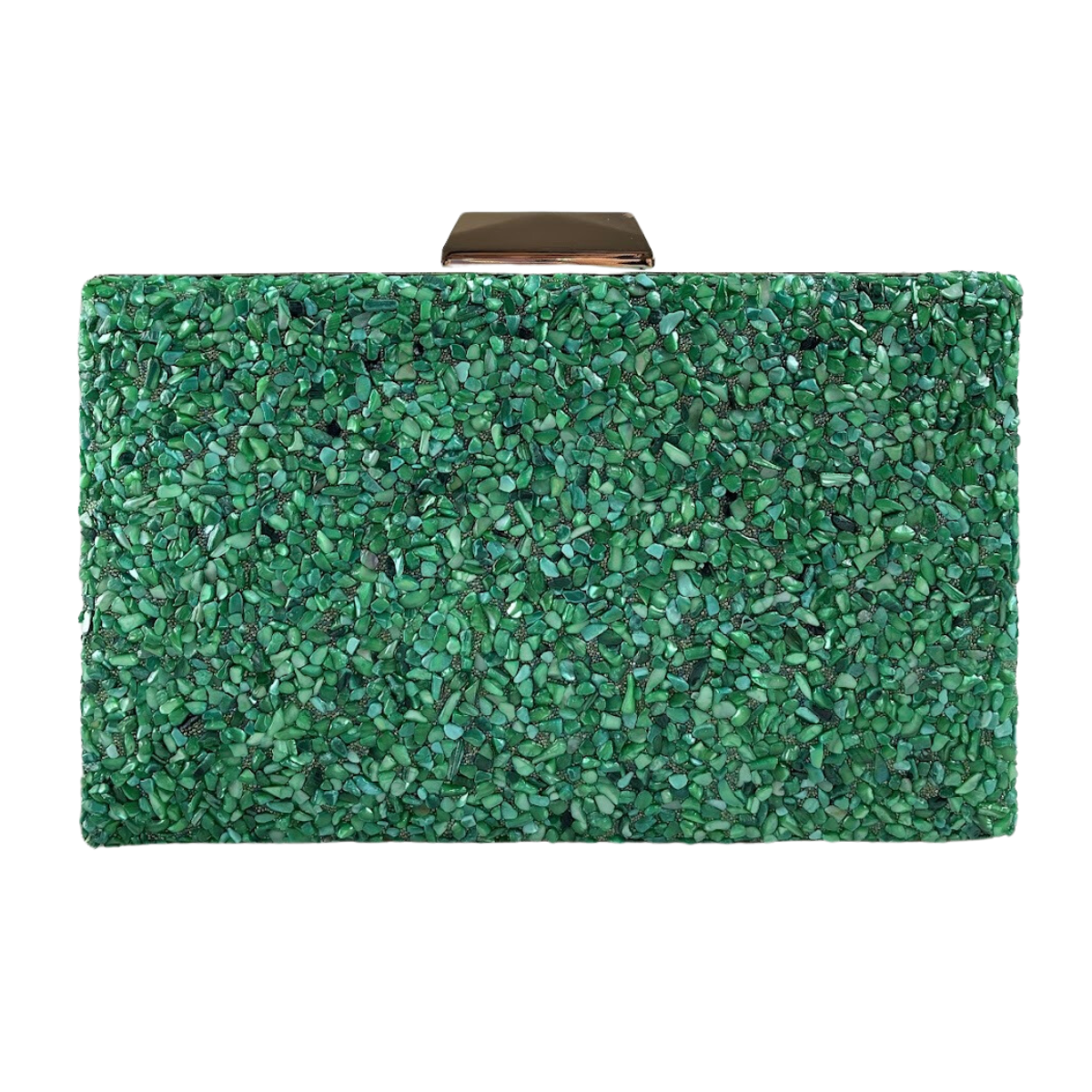 Bolsa Festa Clutch Pedraria Verde