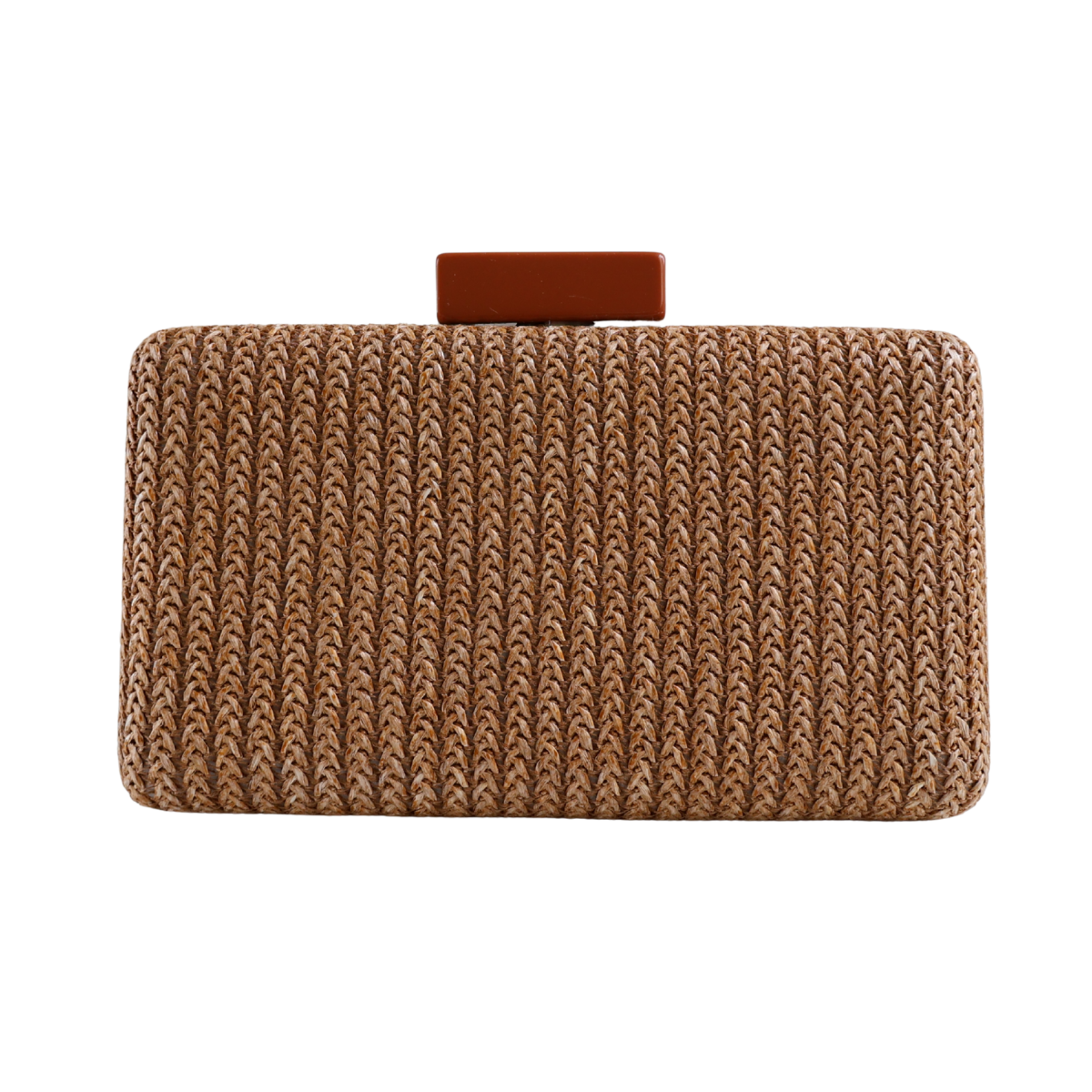 Bolsa Clutch Festa Palha Marrom