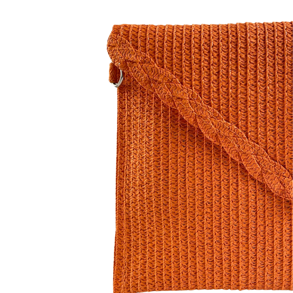 Bolsa Carteira Envelope Palha Laranja