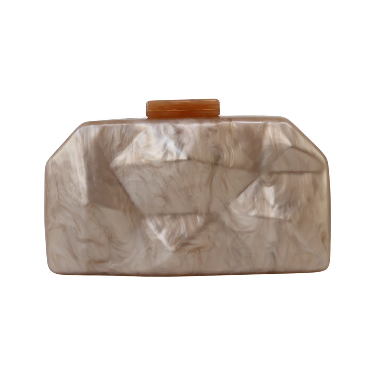 Bolsa Clutch Festa Acrílico Bege