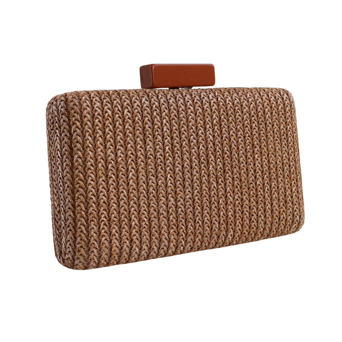 Bolsa Clutch Festa Palha Marrom