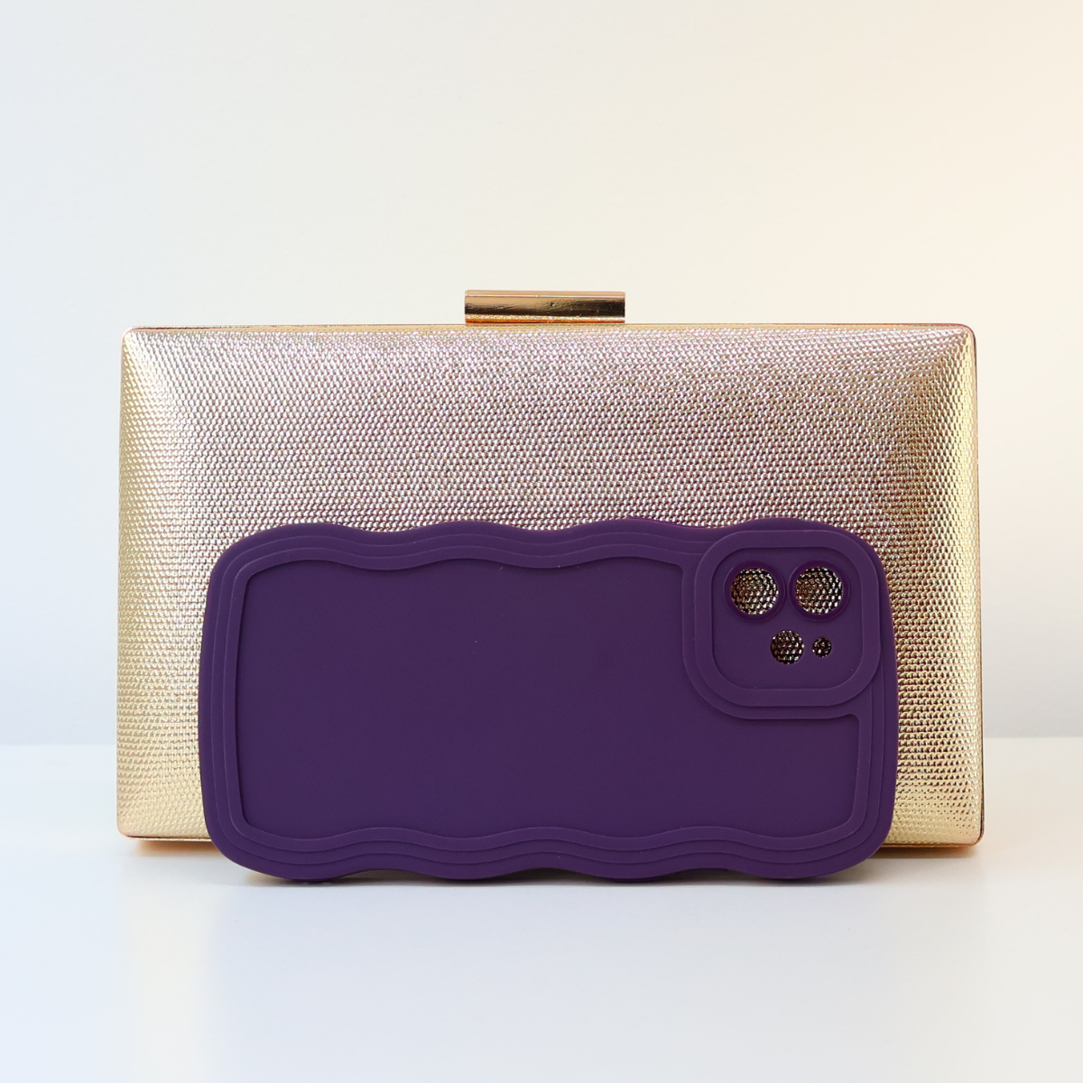 Bolsa Clutch Festa Dourada