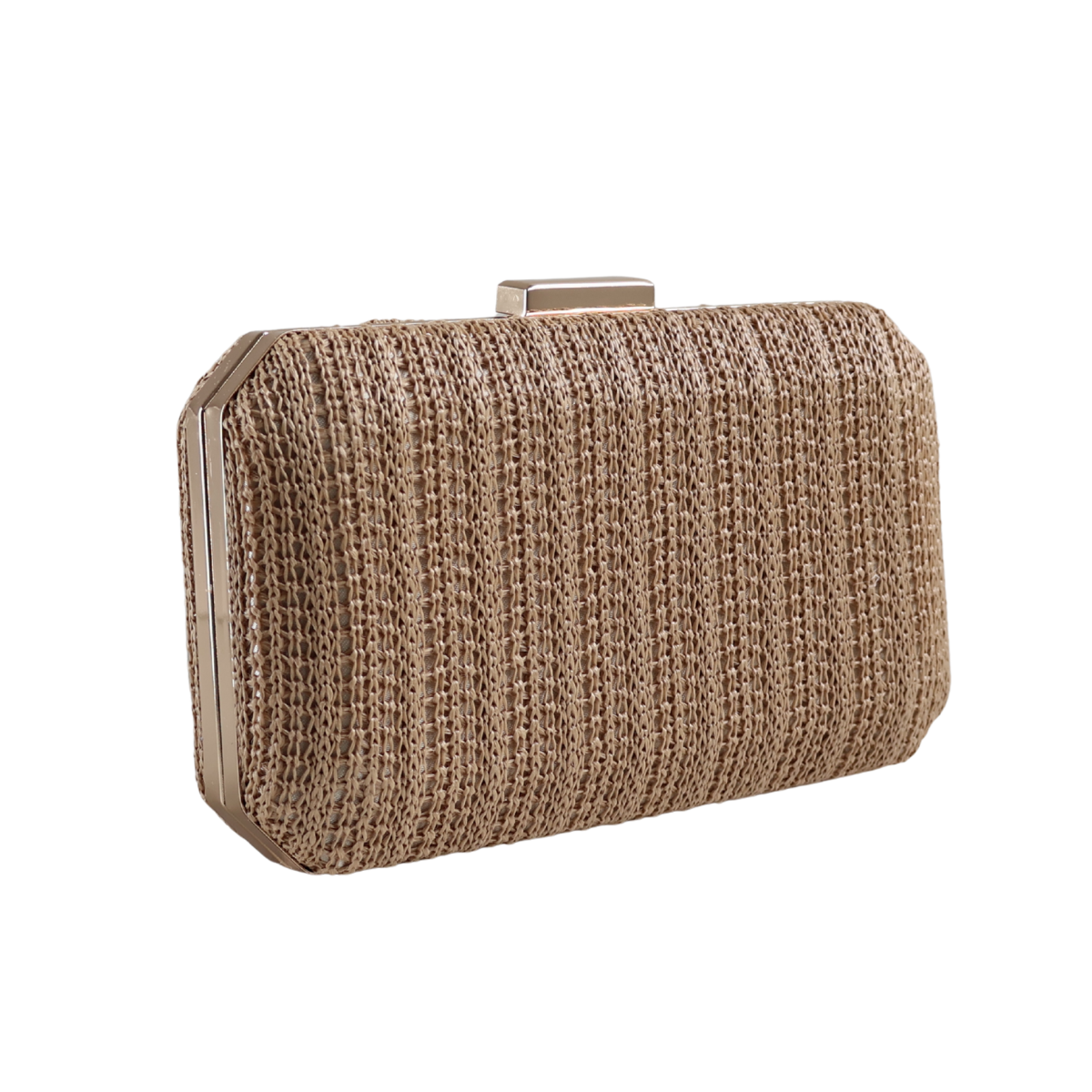 Bolsa Clutch Festa Palha Bege