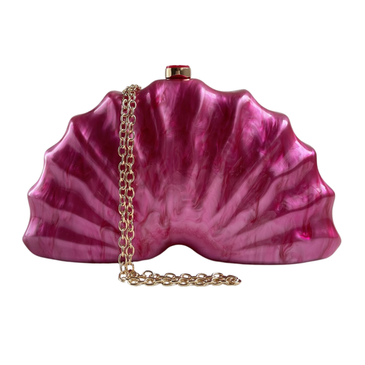Bolsa Clutch Festa Acrílico Rosa