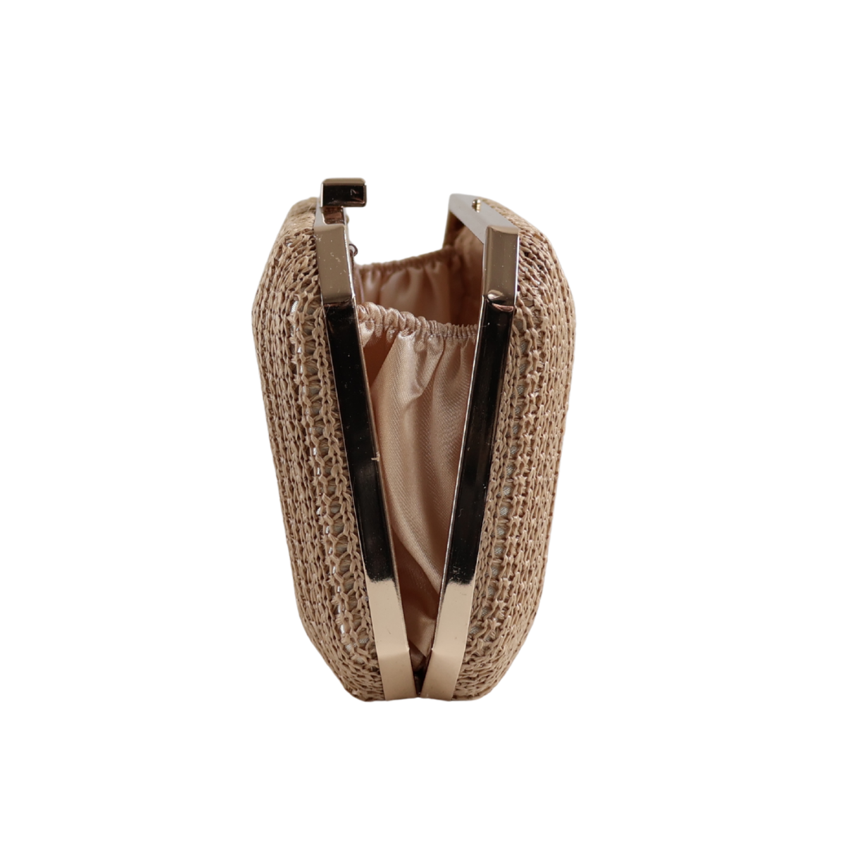 Bolsa Clutch Festa Palha Bege