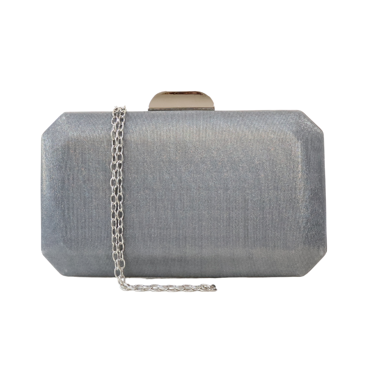 Bolsa Clutch Festa Prateada Grafite