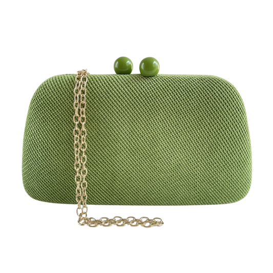 Bolsa Clutch Festa Tecido Verde