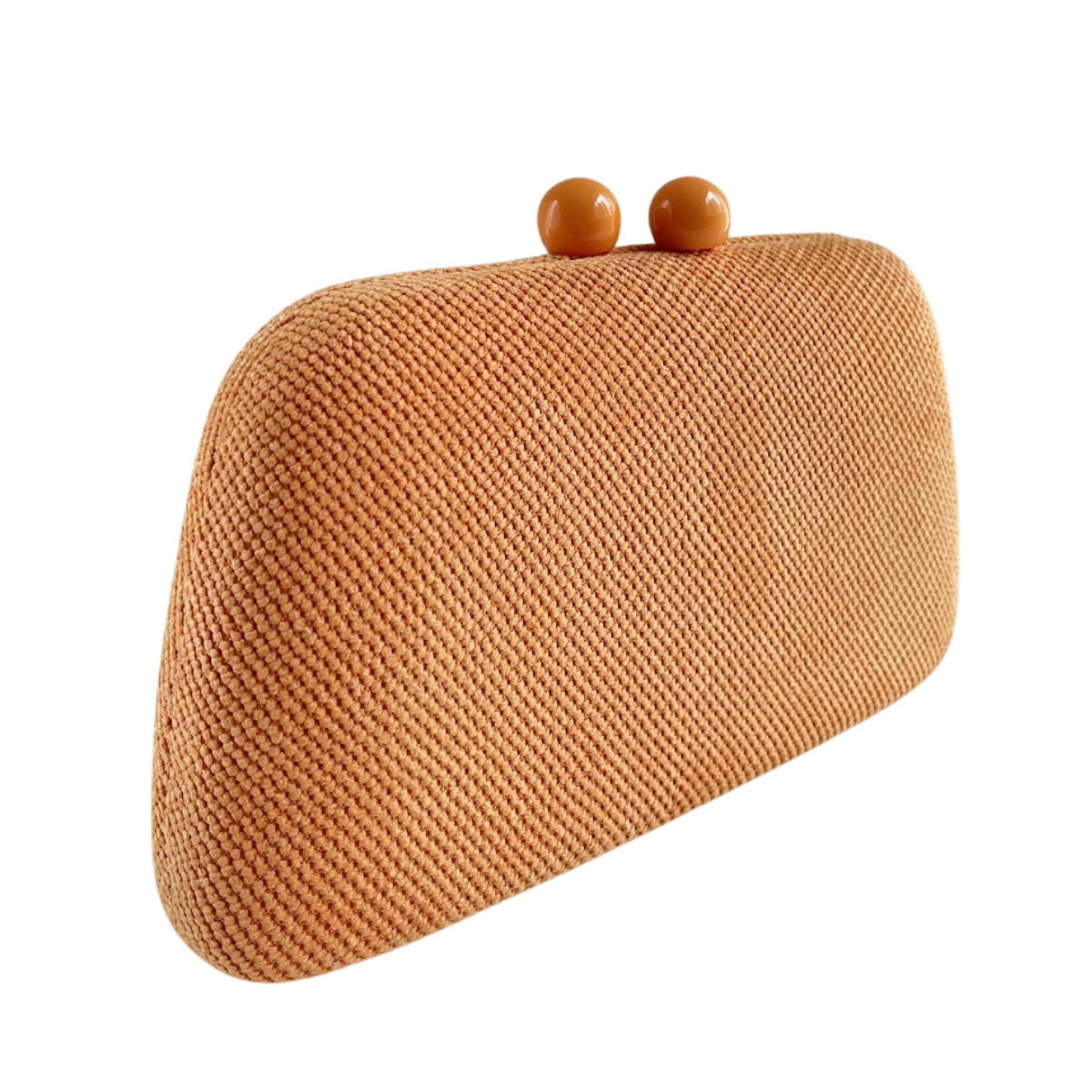 Bolsa Clutch Festa Tecido Laranja
