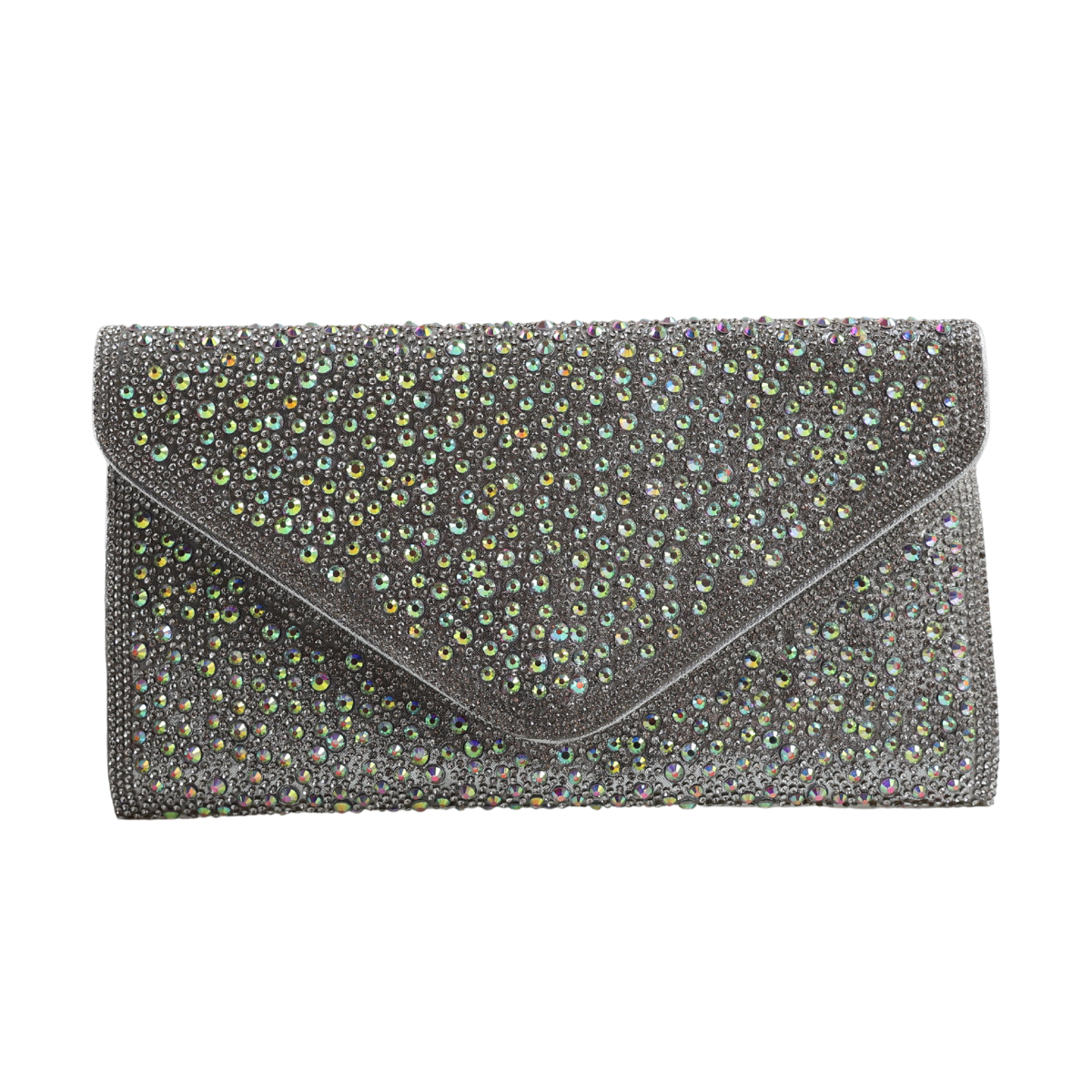 Bolsa Carteira de Festa Clutch Strass Prata Furtacor