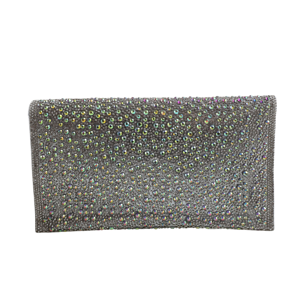 Bolsa Carteira de Festa Clutch Strass Prata Furtacor