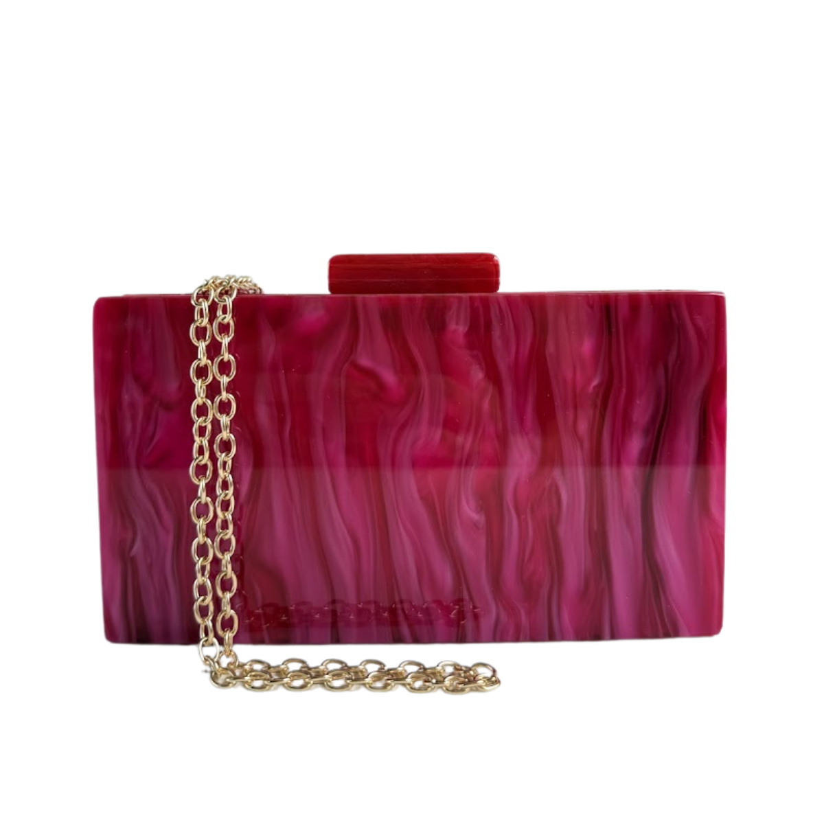 Bolsa de Festa Clutch Acrílico Fúcsia