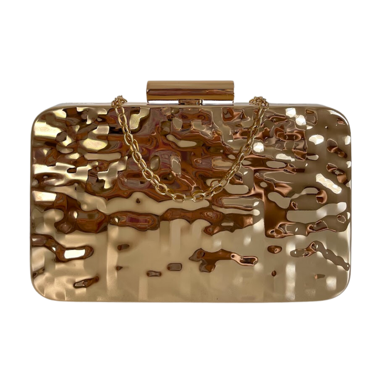 Bolsa de Festa Clutch Dourada Metálica - ReUse