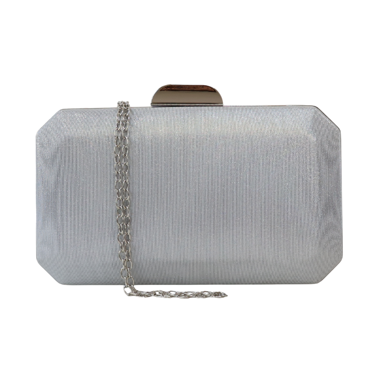 Bolsa Clutch Festa Prateada