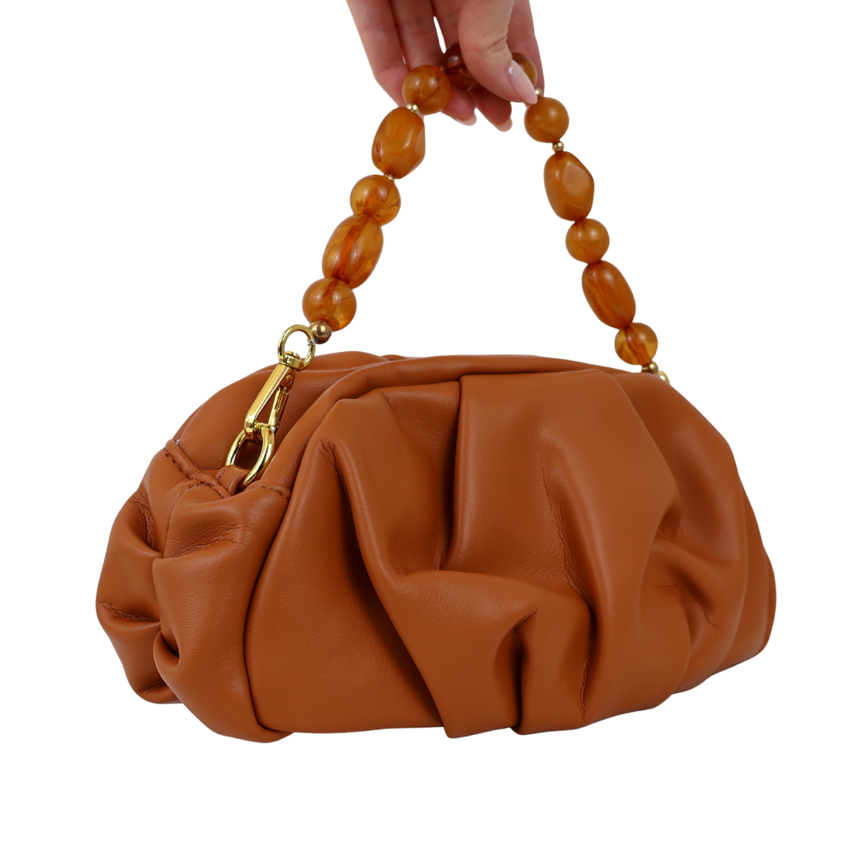 Bolsa Festa Pouch Courvin Marrom Caramelo