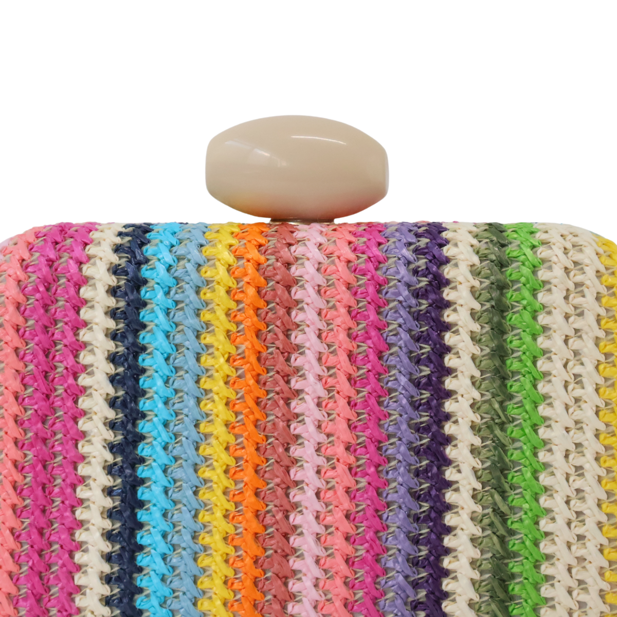 Bolsa de Festa Clutch Palha Colorida