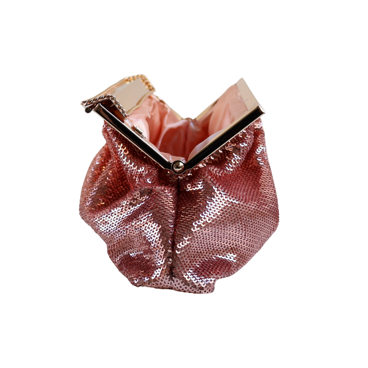 Bolsa Pouch Festa Clutch Lantejoula Rosa