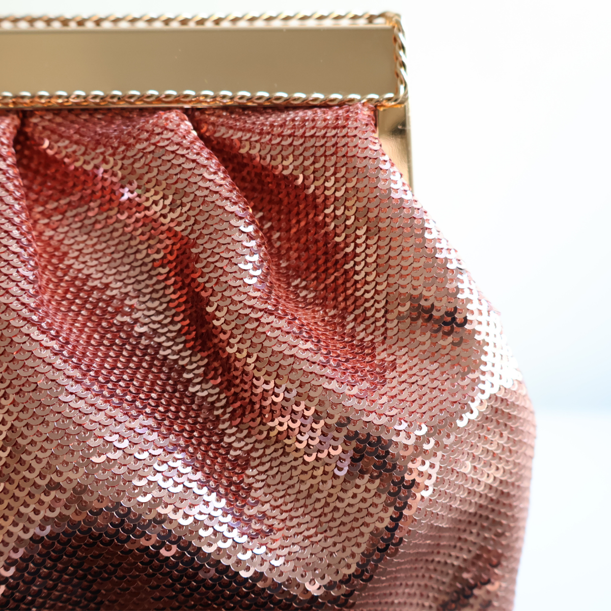 Bolsa Pouch Festa Clutch Lantejoula Rosa