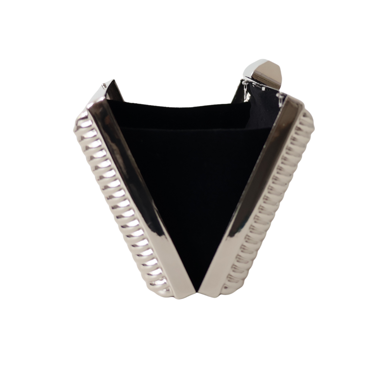 Bolsa de Festa Clutch Metalizada Prata