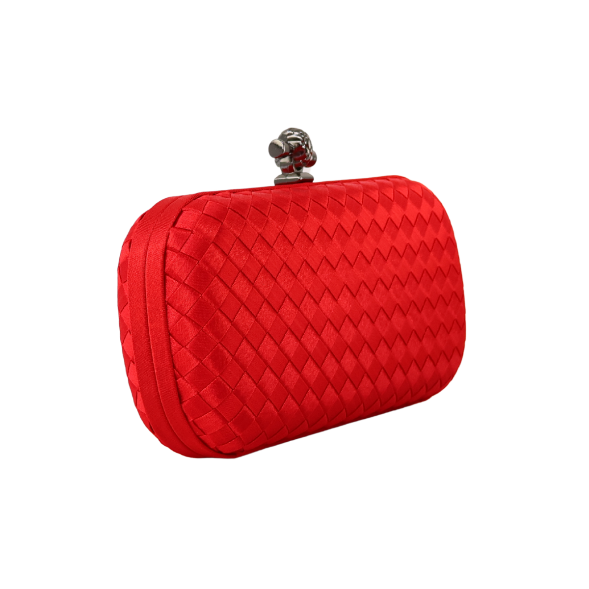 Clutch Tressê Cetim Inspired Pequena Vermelha