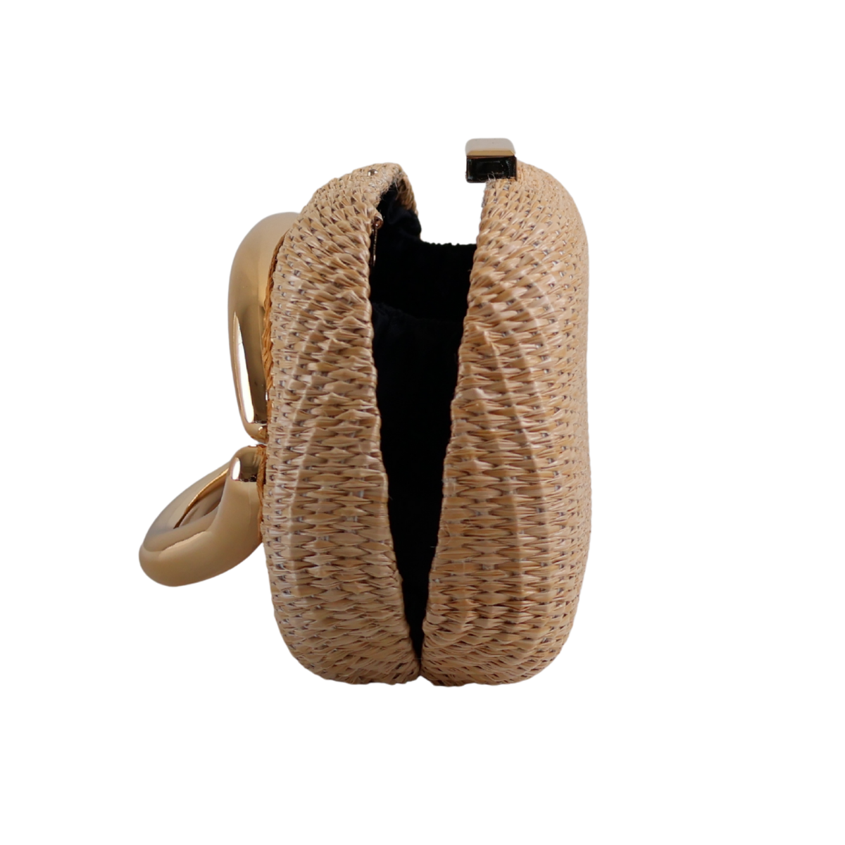 Bolsa de Festa Clutch Palha Bege