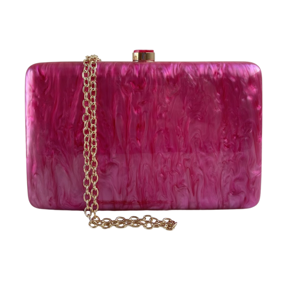 Bolsa Clutch Festa Acrílico Fúcsia