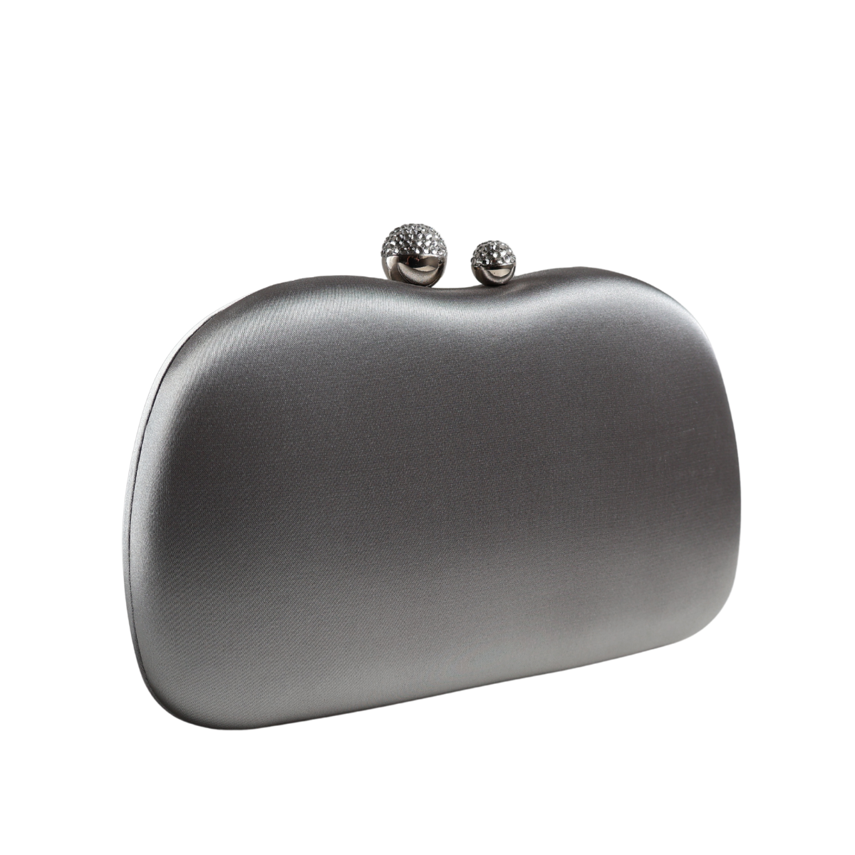 Bolsa Festa Clutch Tecido Acetinado Prata