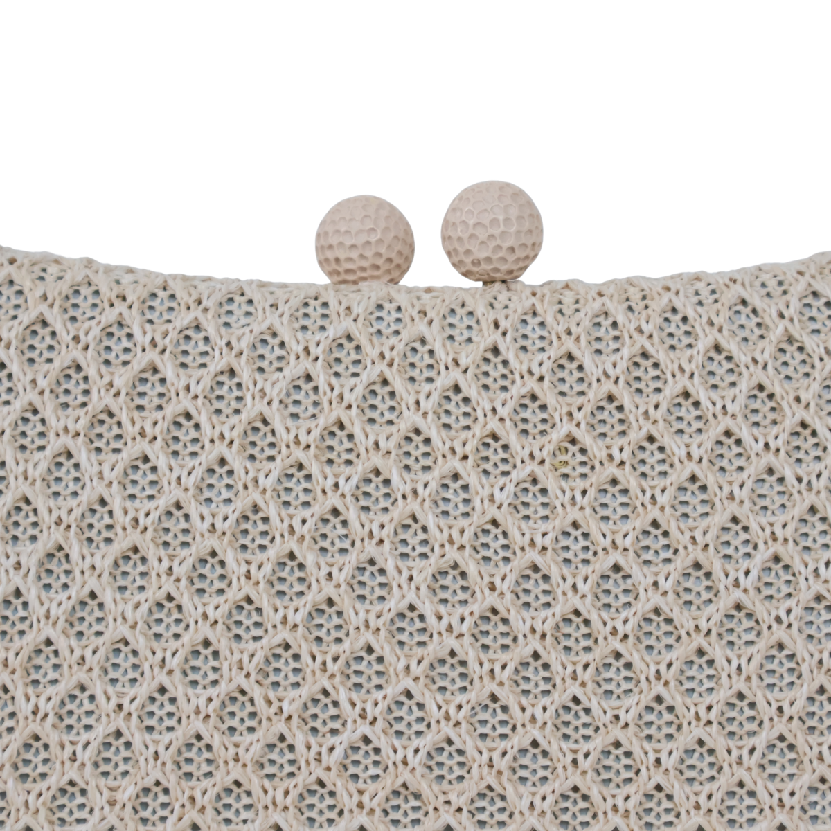 Bolsa de Festa Clutch Palha Off White