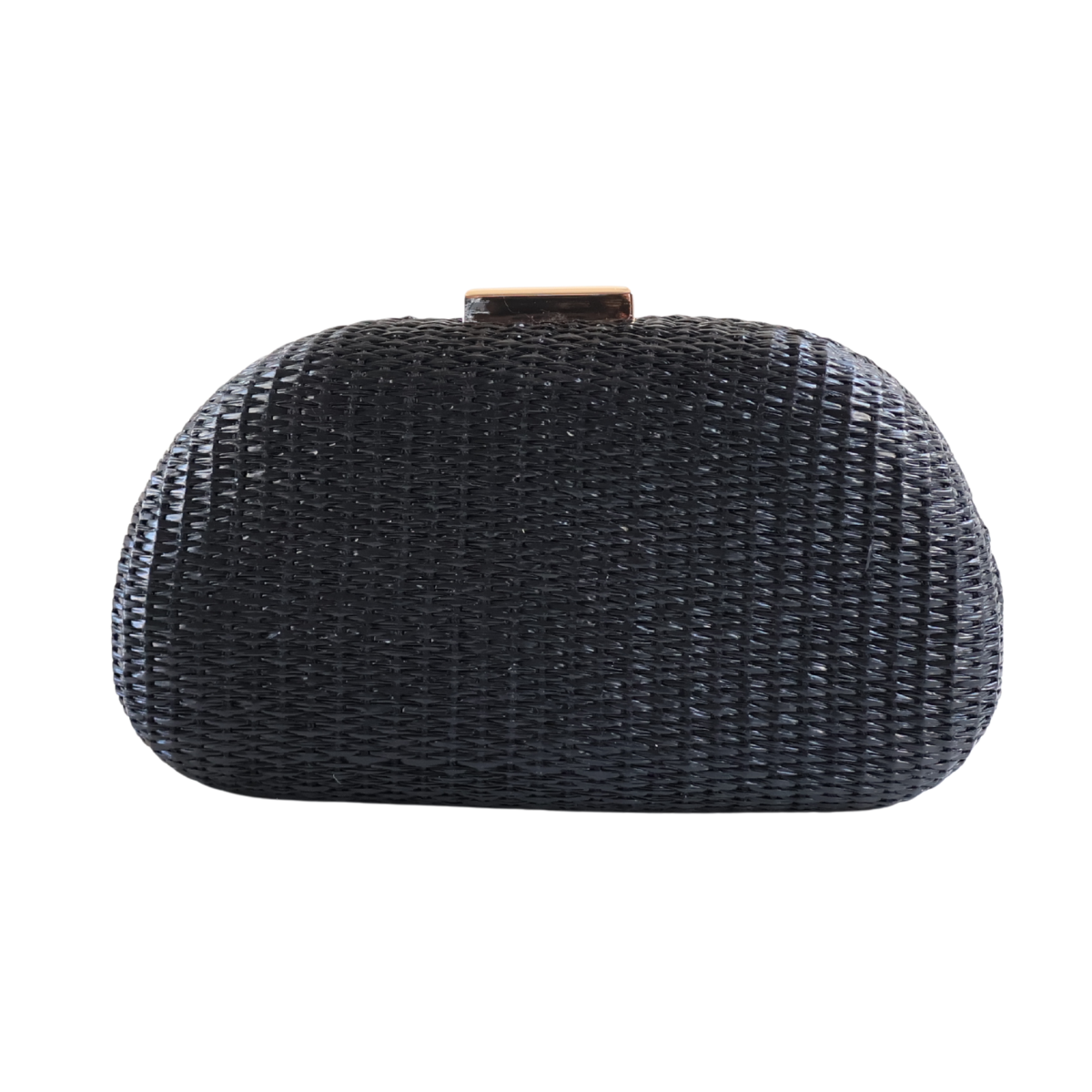 Bolsa de Festa Clutch Palha Preta