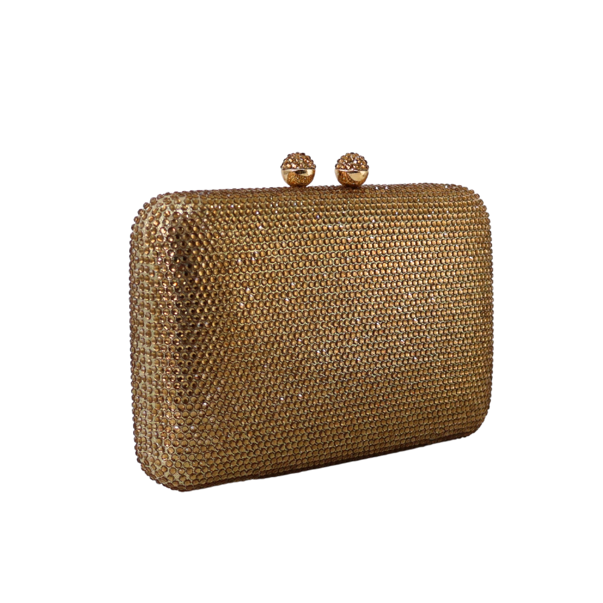 Bolsa Festa Clutch Pedraria Strass Dourada